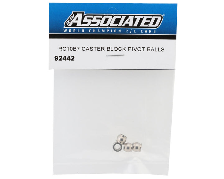 Team Associated RC10B7 Caster Block Pivot Balls (4) - Iron City RC Hobbies