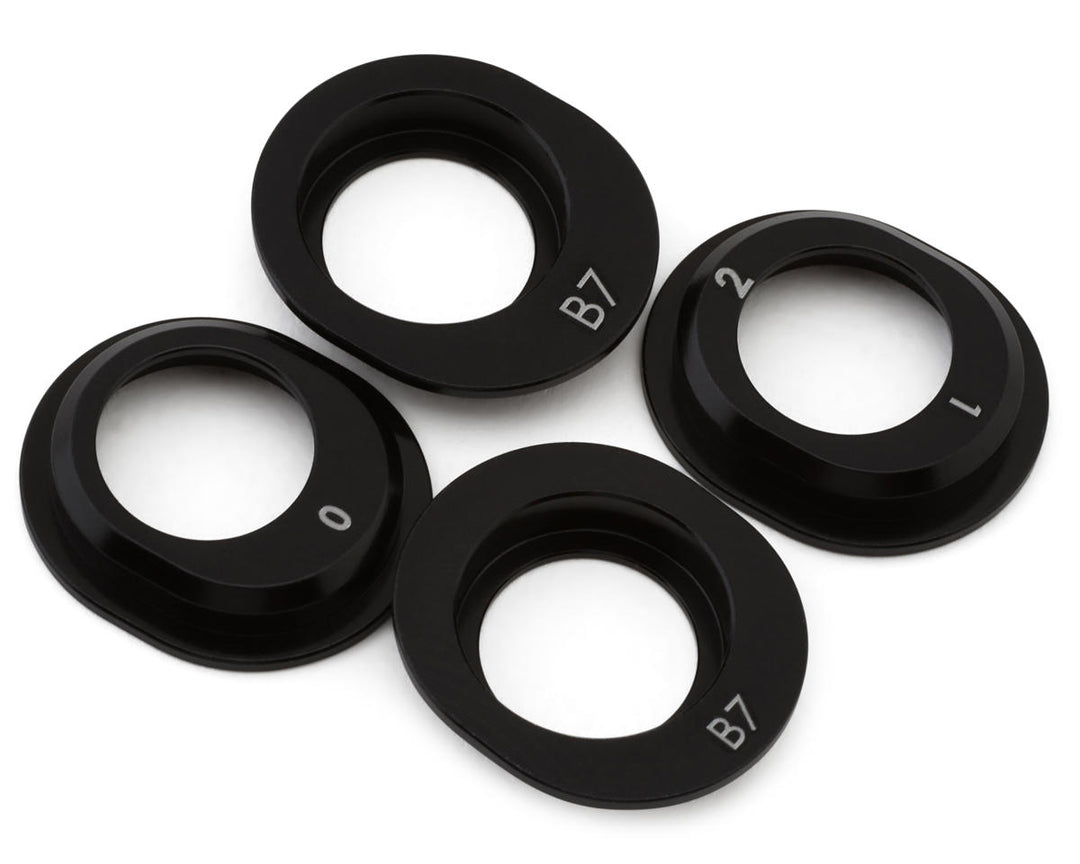 Team Associated RC10B7 Factory Team Aluminum Differential Height Inserts (4) - Iron City RC Hobbies