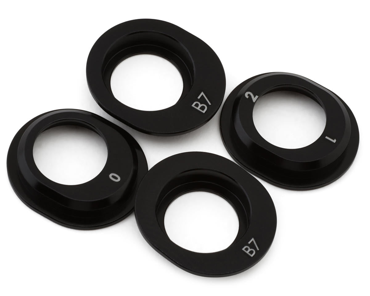 Team Associated RC10B7 Factory Team Aluminum Differential Height Inserts (4) - Iron City RC Hobbies