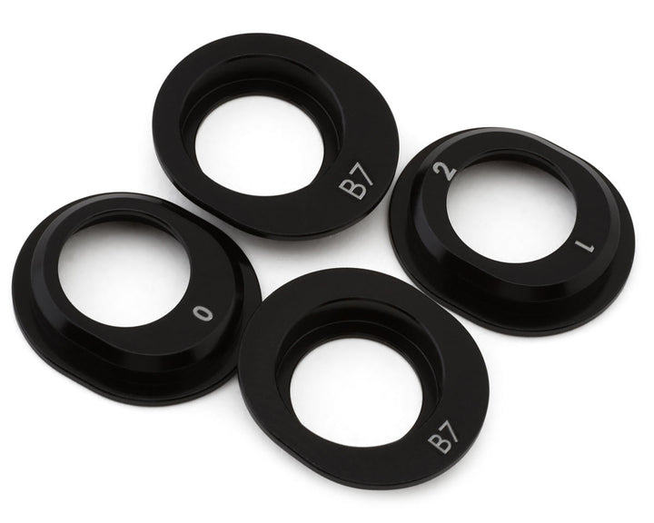 Team Associated RC10B7 Factory Team Aluminum Differential Height Inserts (4) - Iron City RC Hobbies