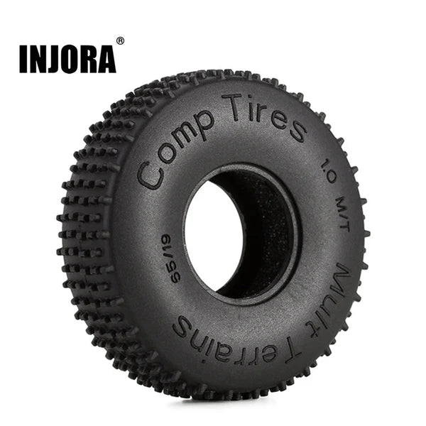 INJORA 1.0" 65*19mm Comp Pin Tires (T2440) (4)