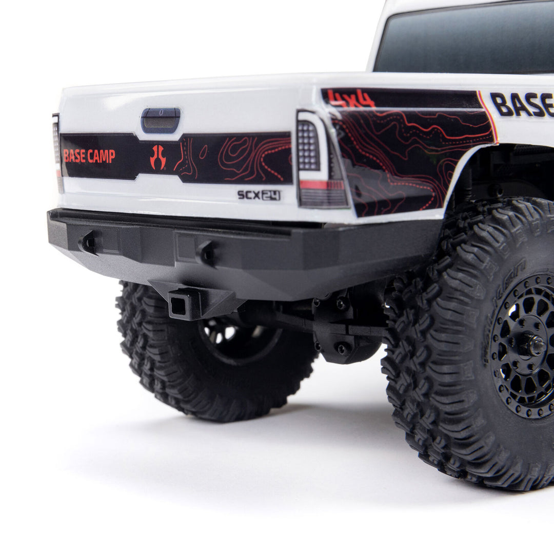 Axial 1/24 SCX24 Base Camp 4WD Rock Crawler Brushed RTR with Battery & Charger, White - Iron City RC Hobbies