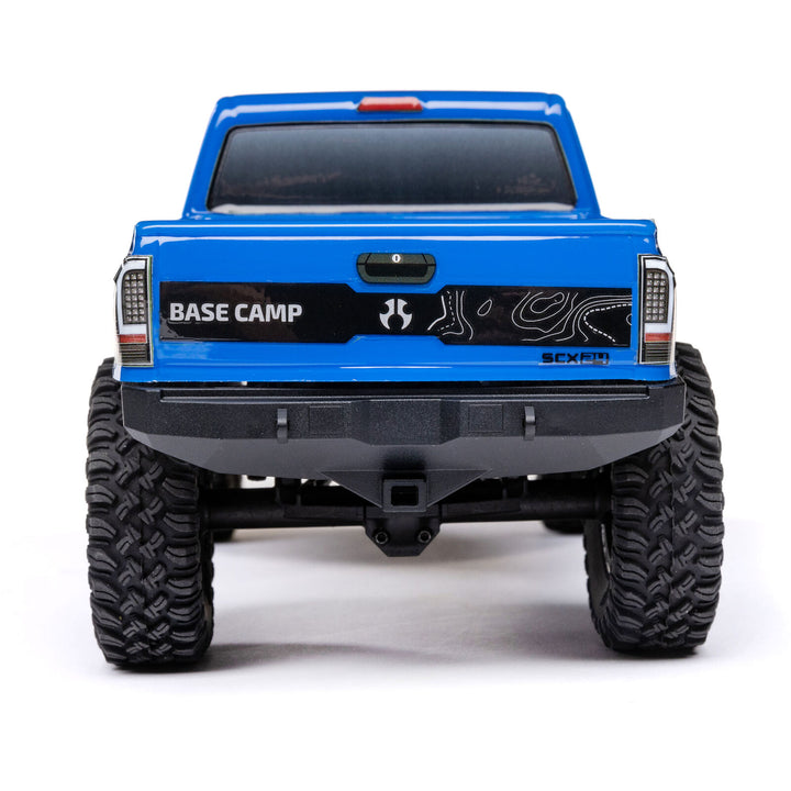 1/24 SCX24 Base Camp 4WD Rock Crawler Brushed RTR with Battery & Charger, Blue - Iron City RC Hobbies