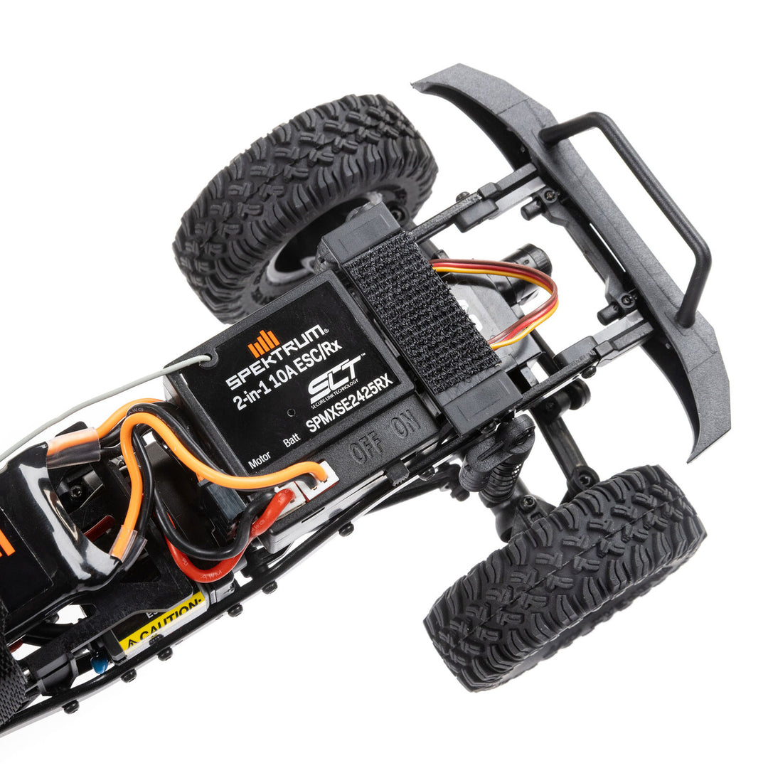1/24 SCX24 Base Camp 4WD Rock Crawler Brushed RTR with Battery & Charger, Blue - Iron City RC Hobbies
