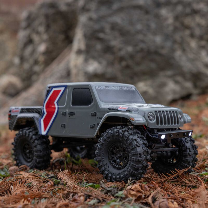 Axial RC 1/24 SCX24 Summit Racing Jeep Gladiator 4X4 Rock Crawler RTR (Battery & Charger Included), Gray