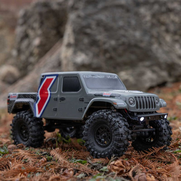Axial RC 1/24 SCX24 Summit Racing Jeep Gladiator 4X4 Rock Crawler RTR (Battery & Charger Included), Gray