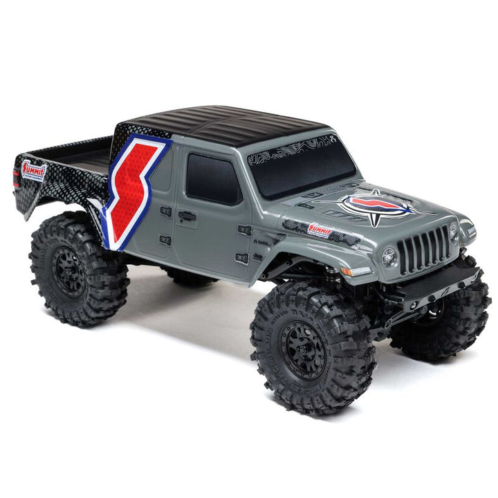 Axial RC 1/24 SCX24 Summit Racing Jeep Gladiator 4X4 Rock Crawler RTR (Battery & Charger Included), Gray