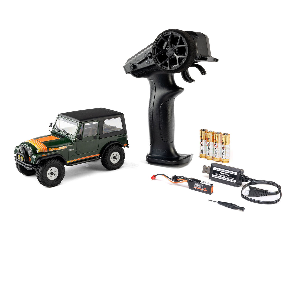 Axial 1/30 SCX30 Jeep CJ-7 Laredo 4X4 RTR Brushed Rock Crawler (Battery & Charger Included) *PRE-ORDER*