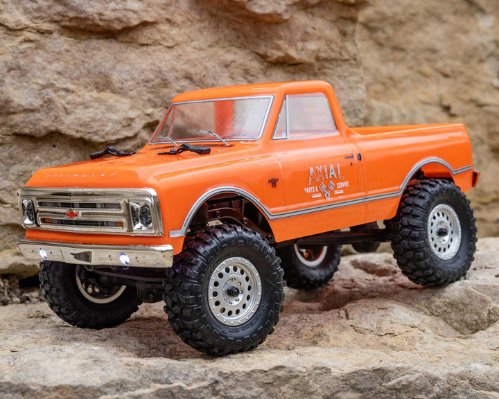 Axial SCX24 1967 Chevrolet C10 1/24 4WD RTR Scale Mini Crawler (Orange) w/2.4GHz Radio - Iron City RC Hobbies