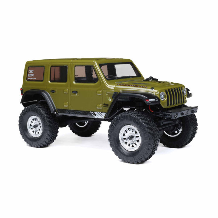 Axial 1/24 SCX24 Jeep Wrangler JLU 4X4 Rock Crawler Brushed RTR, Green - Iron City RC Hobbies