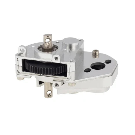 MEUS Racing RC Crawler Aluminum Transmission Gearbox, Assembled Transmission Case Complete Gearbox Upgrade Parts for 1/24 Axial SCX24 Deadbolt 90081 C10 Wrangler (Choose Color)