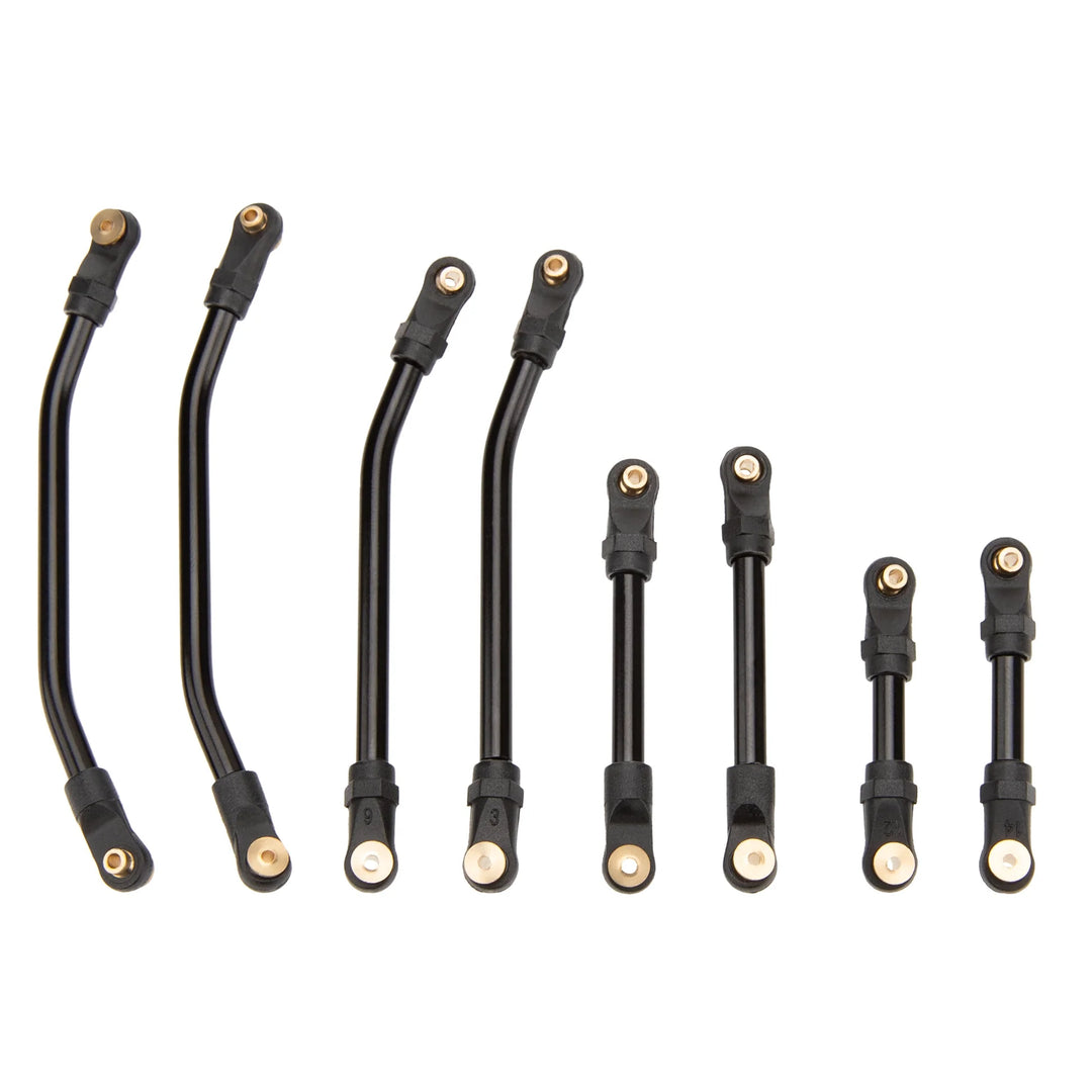 MEUS Racing SCX24 Double Bent High Clearance Chassis Links for 1/24 SCX24 Deadbolt B-17 Betty