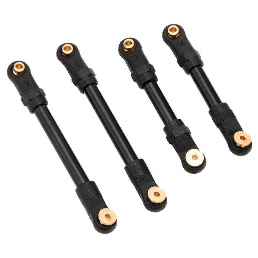 MEUS Racing SCX24 Dead90 Double Bent Links Deadbolt Front Links & 90mm Rear Links for Axial 1/24 SCX24 RC Crawler