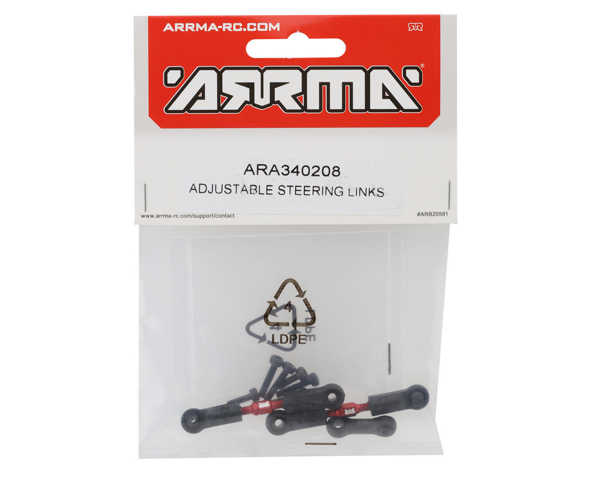 Arrma Adjustable Aluminum Steering Links (2)