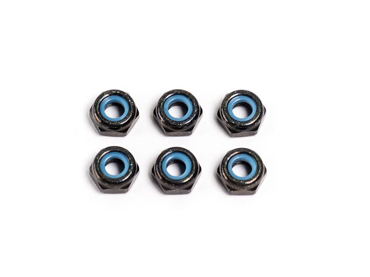 Infinity M3 NYLON NUT (THIN TYPE/BLACK/6PCS) - Iron City RC Hobbies