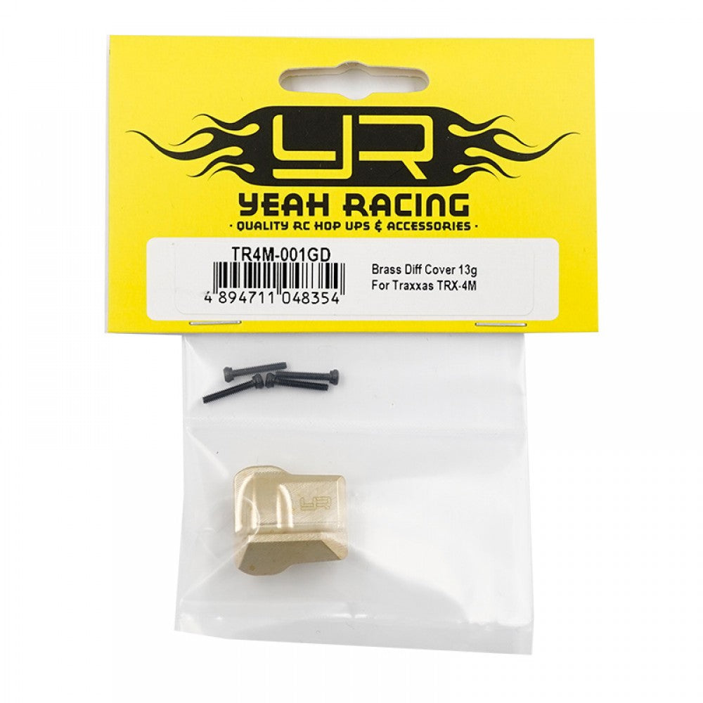 Yeah Racing BRASS FRONT / REAR DIFF COVER 13G FITS TRX-4M