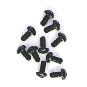 Racers Edge Button Head Hex Screw 3x8mm Black (10pcs) - Iron City RC Hobbies