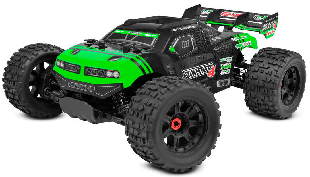 Team Corally Punisher 4 RTR Monster Truck - Green