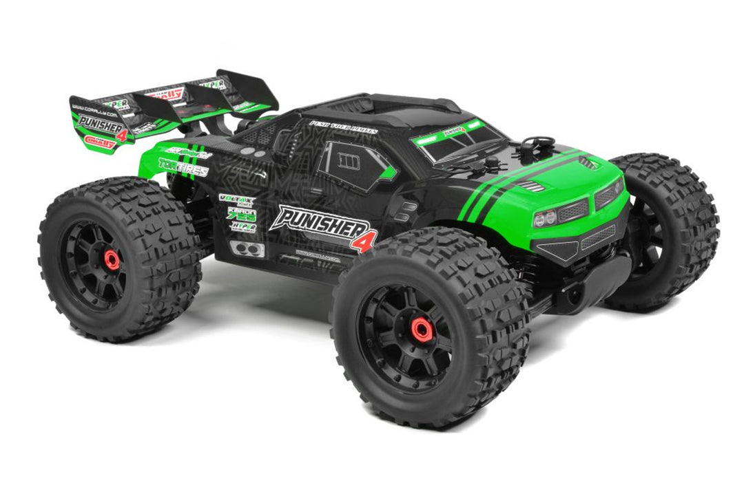 Team Corally Punisher 4 RTR Monster Truck - Green
