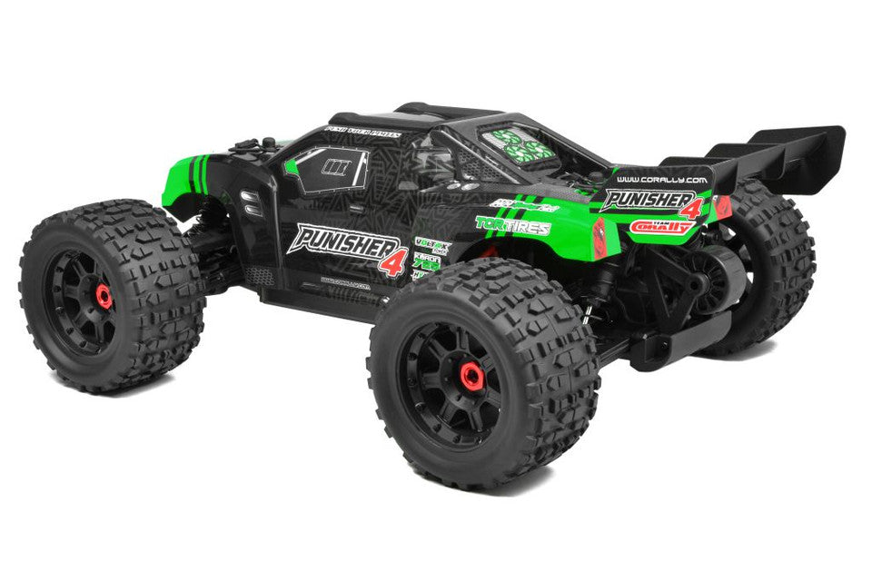 Team Corally Punisher 4 RTR Monster Truck - Green