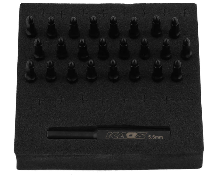 CEN RACING Ford F250 KG1 Bullet Wheel Lugs (Black Chrome) (24) (2mm studs) w/Tool - Iron City RC Hobbies