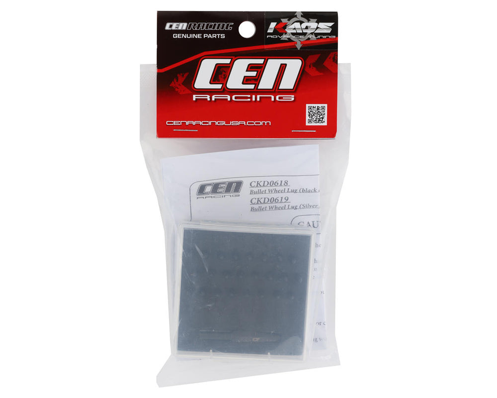 CEN RACING Ford F250 KG1 Bullet Wheel Lugs (Black Chrome) (24) (2mm studs) w/Tool - Iron City RC Hobbies