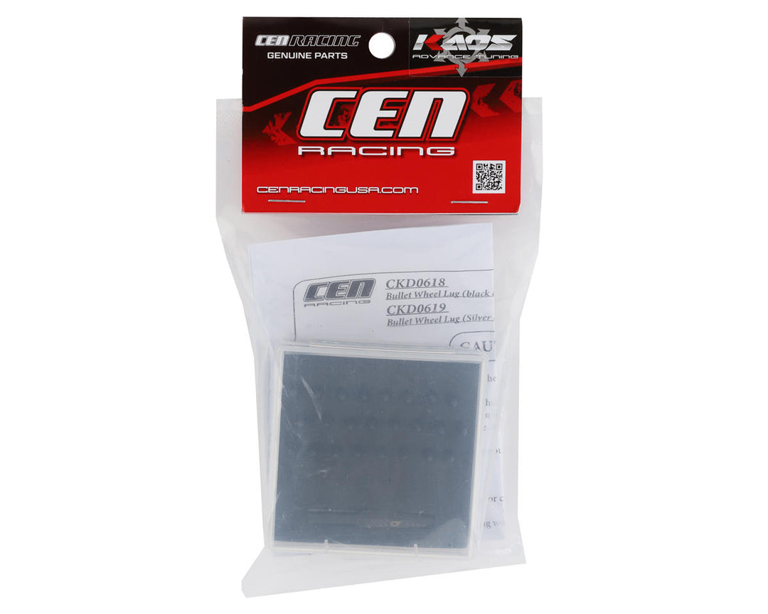 CEN RACING Ford F250 KG1 Bullet Wheel Lugs (Black Chrome) (24) (2mm studs) w/Tool - Iron City RC Hobbies