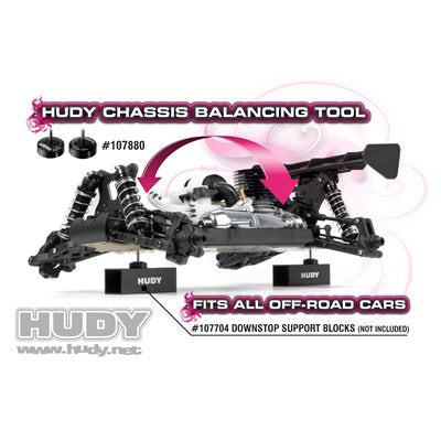 HUDY CHASSIS BALANCING SIMPLE TOOL V2 * Iron City RC Hobbies