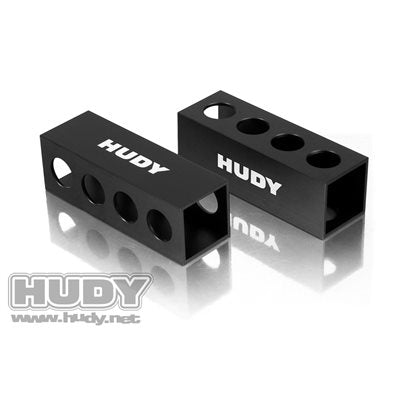 HUDY CHASSIS DROOP GAUGE SUPPORT BLOCKS 30MM FOR 1 / 8 OFF-ROAD - LW (2)