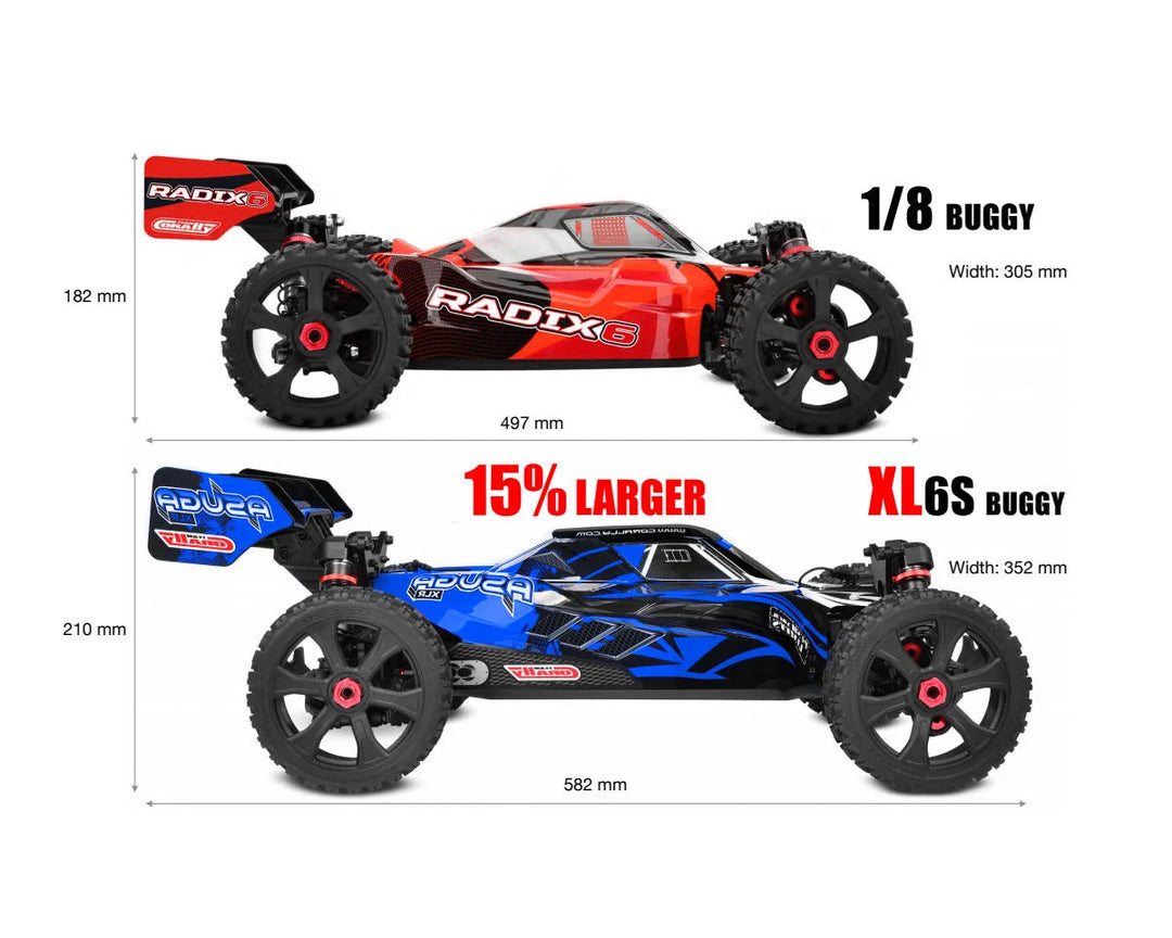 Corally Asuga XLR 6S 4WD Brushless Large Scale RTR Buggy (Blue) w/2.4GHz Radio