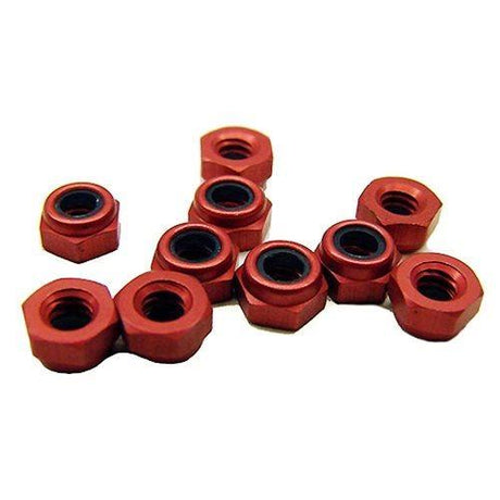 CRC Red Aluminum Locknuts (10) - Iron City RC Hobbies