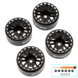MEUS Racing 0.7-inch Beadlock Wheels Rims Deep-Dish Wheel for 1/30 Axial SCX30 1/32 Redcat Ascent-32 RC Crawler