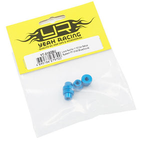 Yeah Racing Car Setup System Lock Nut for YT- 0140 Blue - Iron City RC Hobbies