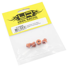 Yeah Racing Car Setup System Lock Nut for YT- 0140 Orange - Iron City RC Hobbies