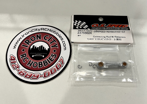 O.S Speed Connecting Rod W/Retainers - Iron City RC Hobbies