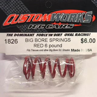 CustomWorks Big Bore 6 lb Springs - Iron City RC Hobbies