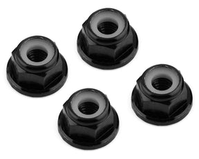 DragRace Concepts M4 Serrated Flanged Lock Nuts (Black) (4) - Iron City RC Hobbies