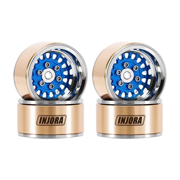 INJORA 1.0" ModuWheel -4.4mm Offset Wheels for Micro Crawlers (Choose Color)