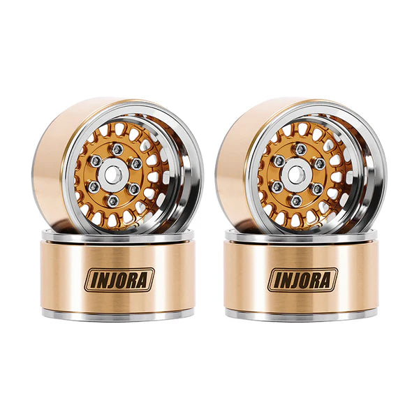 INJORA 1.0" ModuWheel -4.4mm Offset Wheels for Micro Crawlers (Choose Color)