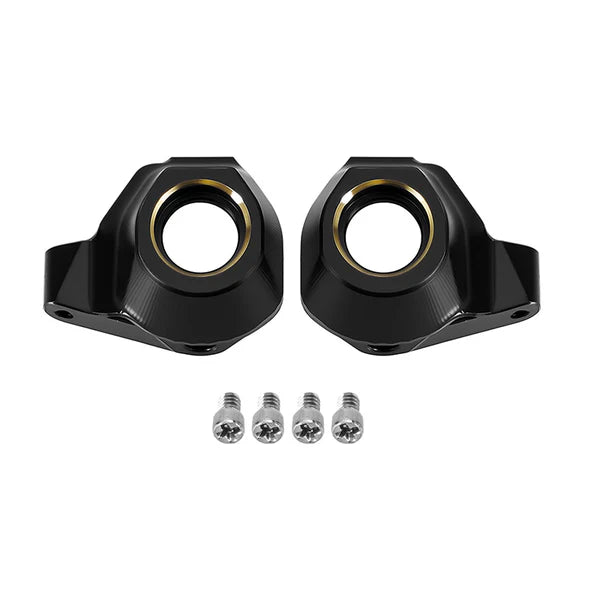 INJORA Black Brass Steering Knuckles for 1/30 Axial SCX30