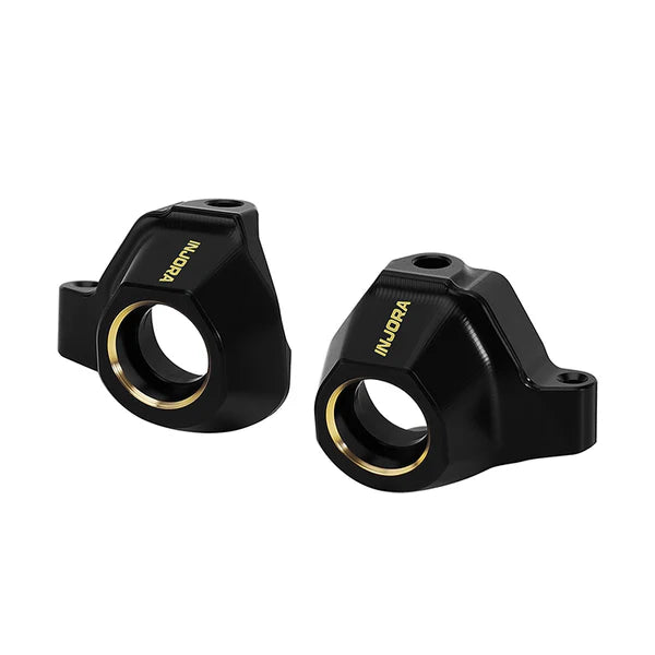 INJORA Black Brass Steering Knuckles for 1/30 Axial SCX30