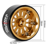INJORA 0.7" D19 Ripple Aluminum Wheels for 1/30 SCX30 (Choose Color)