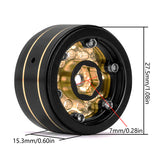 INJORA 1.0" 39g/pcs Brass -2.65mm Offset Wheels for Micro Crawlers