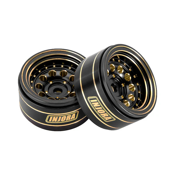 INJORA 1.0" 39g/pcs Brass -2.65mm Offset Wheels for Micro Crawlers