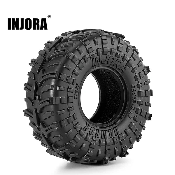 INJORA 0.7" 39*15mm HAMROK Tires for 1/30 SCX30