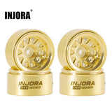INJORA 0.7" D19 Brass Beadlock Wheels for 1/30 SCX30