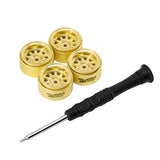INJORA 0.7" D19 Brass Beadlock Wheels for 1/30 SCX30