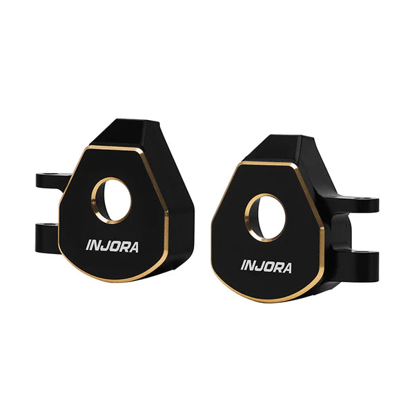 INJORA Black Coating Brass Steering Knuckles for 1/32 Redcat