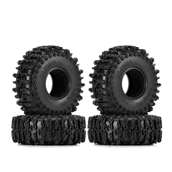 INJORA 1.0" 64*24mm Cling On Tires (T1020) (4)