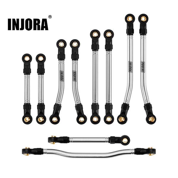 INJORA Stainless Steel High Clearance Links & Steering Links Set for 1/18 HPI Venture18